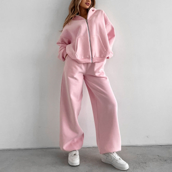 Damen - Loungewear-Set mit Kapuze -  Weit geschnittener stil - Ideal für entspannte Tage