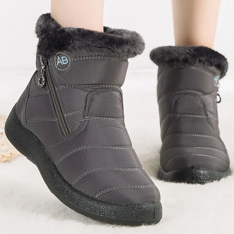 Damen - Winter-Schneestiefel - Bequemer Casual Style - Wasserdichte Isolierung für kalte Tage
