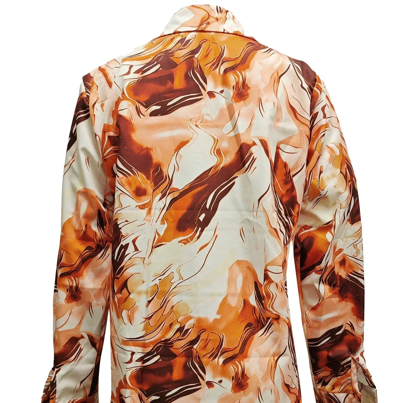 Damen - Hemd - Satin Stoff - Fließendes elegantes Shirt für stilvolle Anlässe