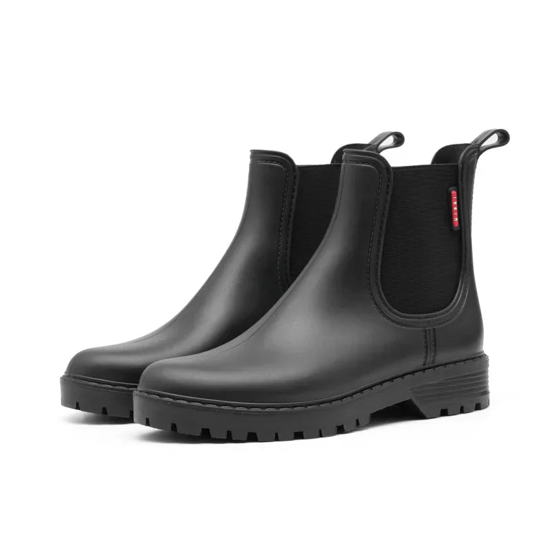Damen - Chelsea Regenstiefel - Wasserdicht & Rutschfest für Stil und Komfort - Ideale Gummistiefel