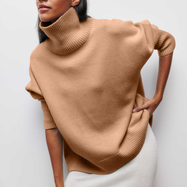 Damen - Rollkragenpullover - Weiche Strickware - Ultimativen Komfort - Gemütliche Mode für die kühle Jahreszeit