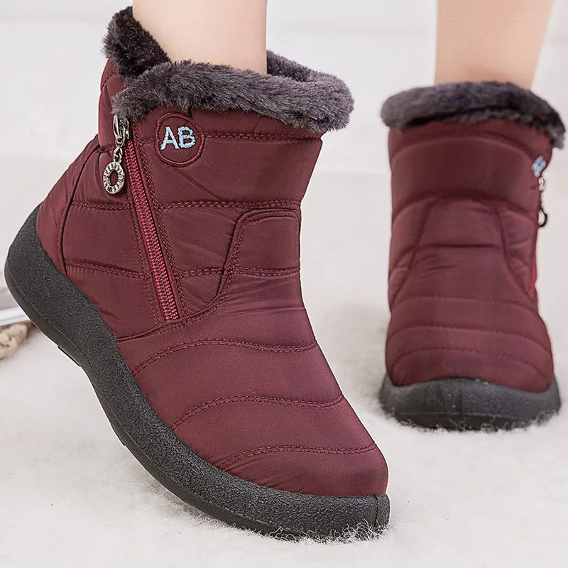 Damen - Winter-Schneestiefel - Bequemer Casual Style - Wasserdichte Isolierung für kalte Tage