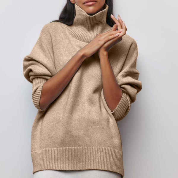 Damen - Rollkragenpullover - Weiche Strickware - Ultimativen Komfort - Gemütliche Mode für die kühle Jahreszeit