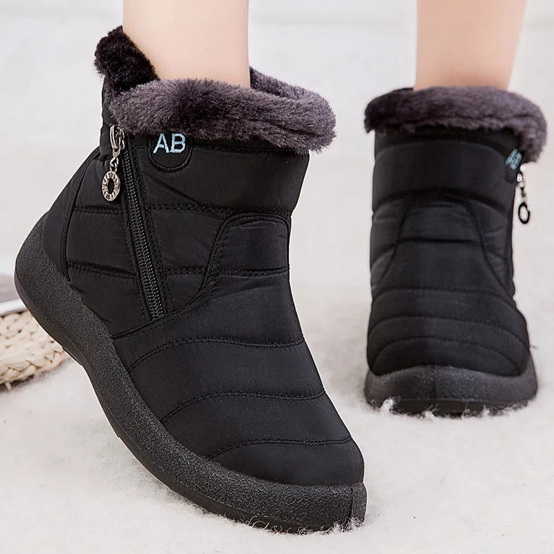 Damen - Winter-Schneestiefel - Bequemer Casual Style - Wasserdichte Isolierung für kalte Tage
