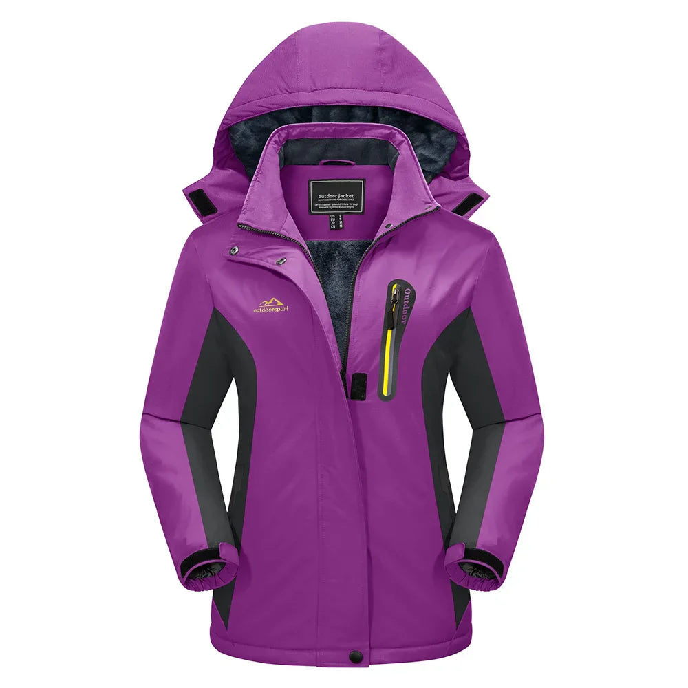 Damen - Schnee Ski Jacke - Wasserabweisend - Kapuze - Perfekt für Winterabenteuer