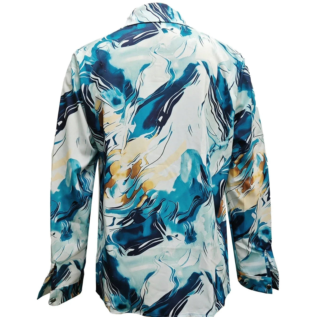 Damen - Hemd - Satin Stoff - Fließendes elegantes Shirt für stilvolle Anlässe