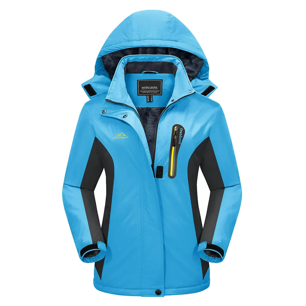 Damen - Schnee Ski Jacke - Wasserabweisend - Kapuze - Perfekt für Winterabenteuer