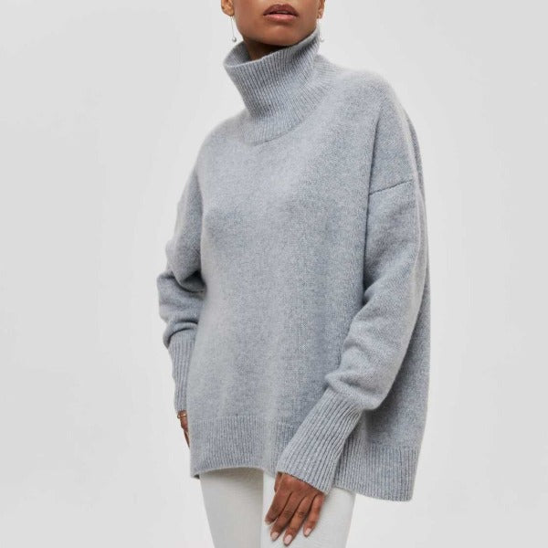 Damen - Rollkragenpullover - Weiche Strickware - Ultimativen Komfort - Gemütliche Mode für die kühle Jahreszeit