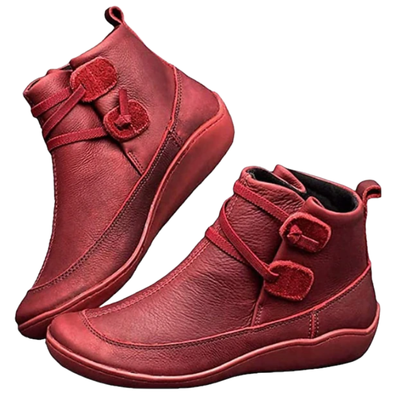 Damen - Wasserdichte Stiefelette - Verstellbaren Riemen - Komfortable und stylische Schuhe für jedes Wetter