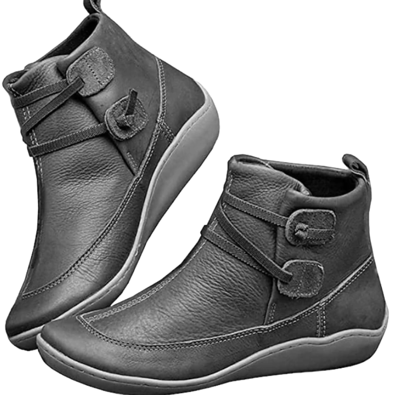 Damen - Wasserdichte Stiefelette - Verstellbaren Riemen - Komfortable und stylische Schuhe für jedes Wetter