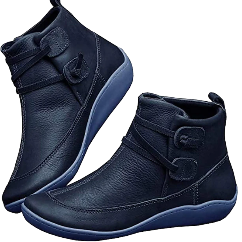 Damen - Wasserdichte Stiefelette - Verstellbaren Riemen - Komfortable und stylische Schuhe für jedes Wetter