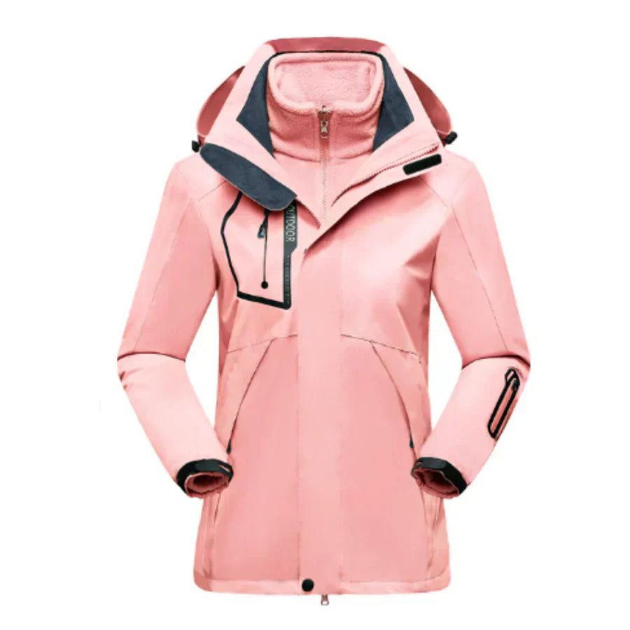 Damen - Langarm-Skijacke - Multifunktional & Wetterfest - Ideal für Outdoor-Aktivitäten
