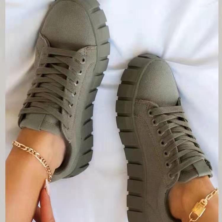 Damen - Turnschuhe - Plateausohle - Leichte Material - Atmungsaktive Wanderschuhe