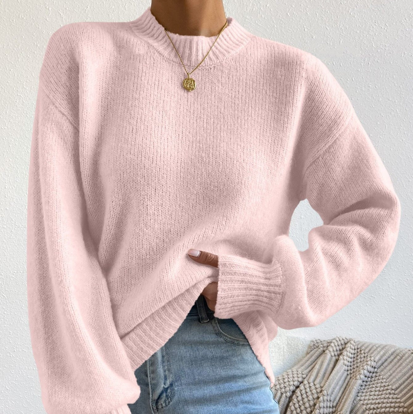 Damen - Entspannte Passform Strickpullover - Weiches Material für ultimativen Komfort - Gemütlicher Look