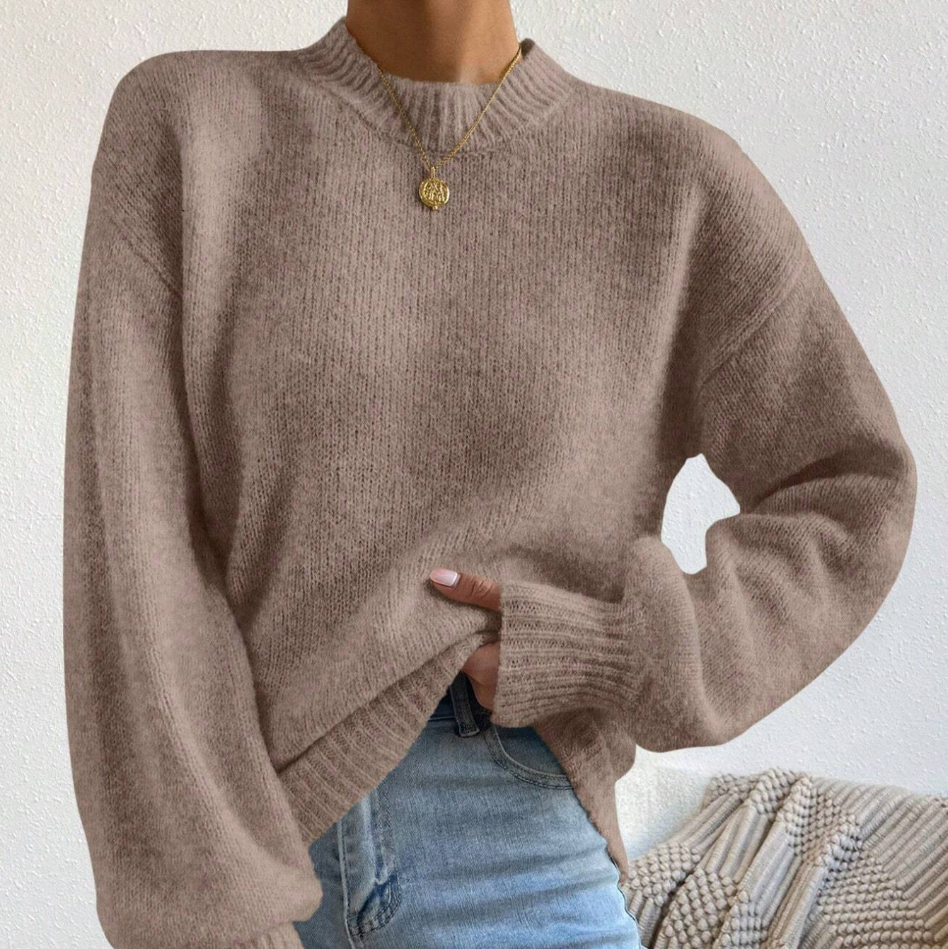 Damen - Entspannte Passform Strickpullover - Weiches Material für ultimativen Komfort - Gemütlicher Look