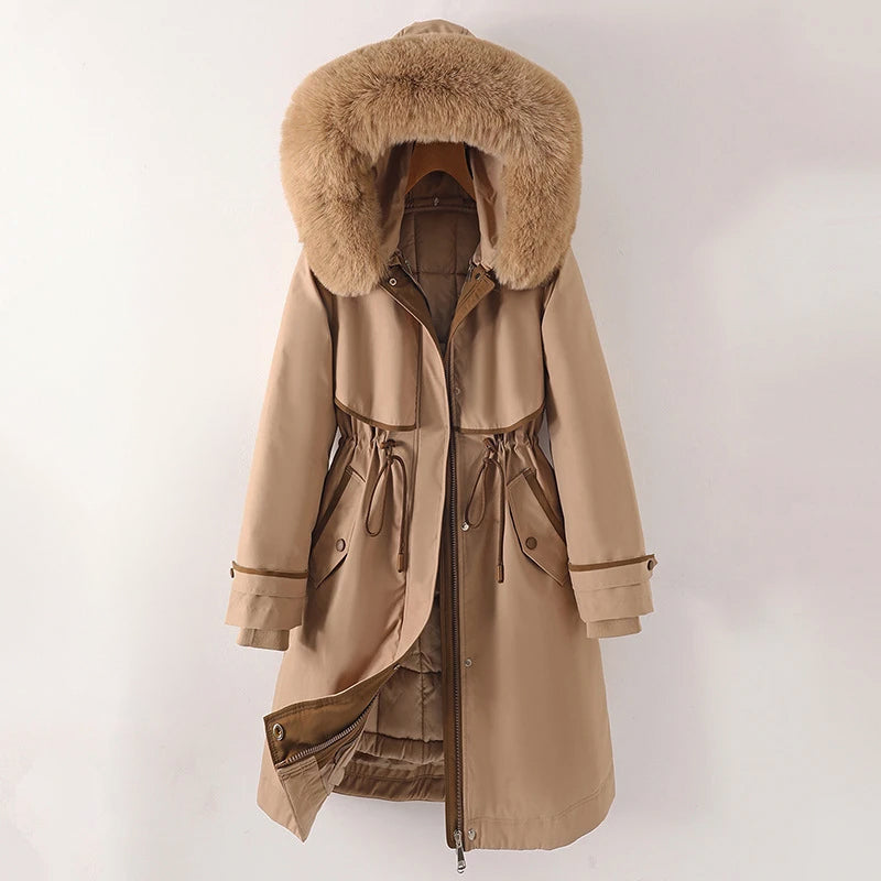 Damen - Gemütliche Winterjacke mit Kapuze - Gesteppte - Warm und stylisch für kalte Tage