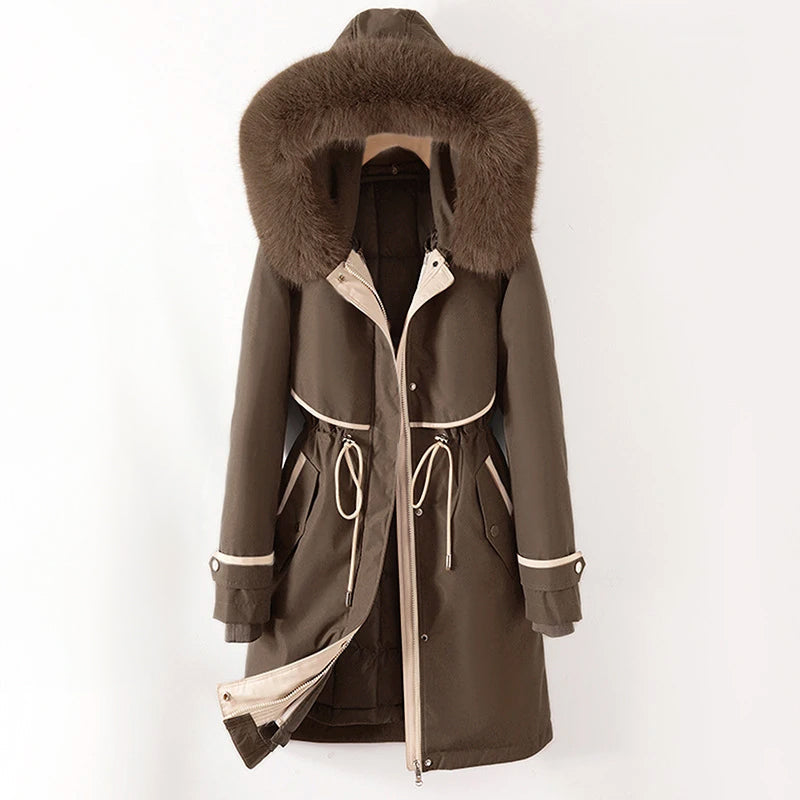 Damen - Gemütliche Winterjacke mit Kapuze - Gesteppte - Warm und stylisch für kalte Tage