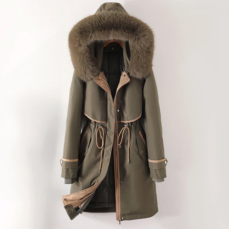 Damen - Gemütliche Winterjacke mit Kapuze - Gesteppte - Warm und stylisch für kalte Tage
