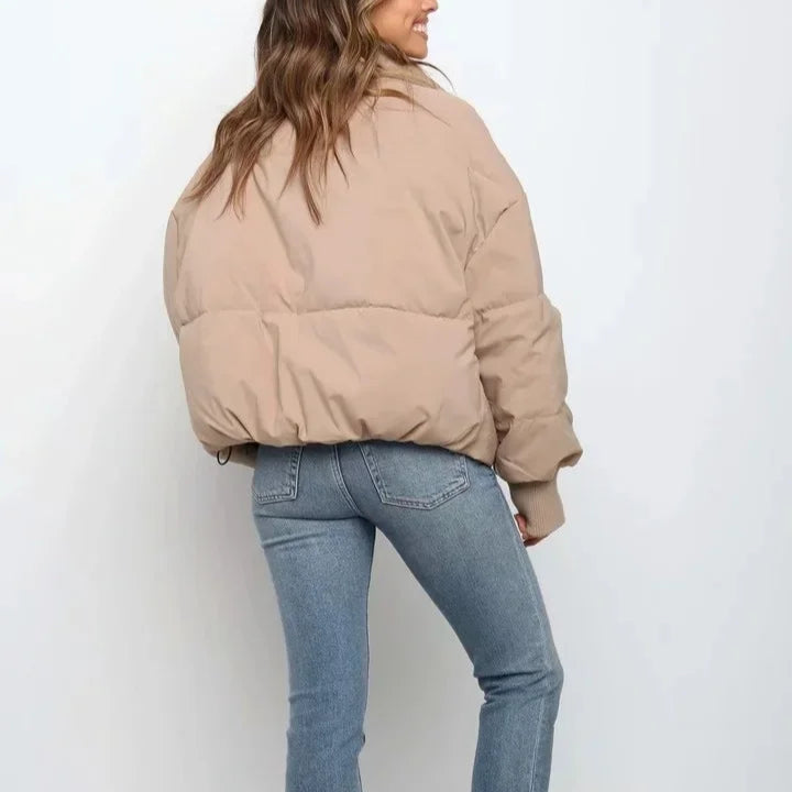Damen - Pufferjacke - Weiches Material - Steppdesign - Stilvolle und Bequeme Winterjacke