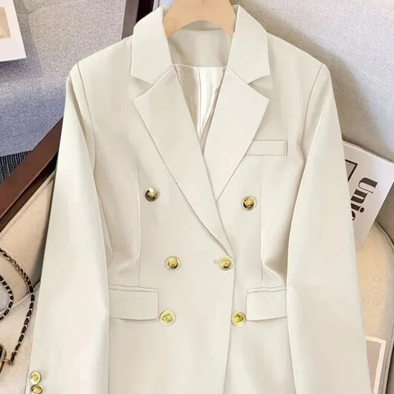 Damen - Blazer - Taillierte Passform - Webmischung - Zweireihiger Schnitt für Eleganz und Stil