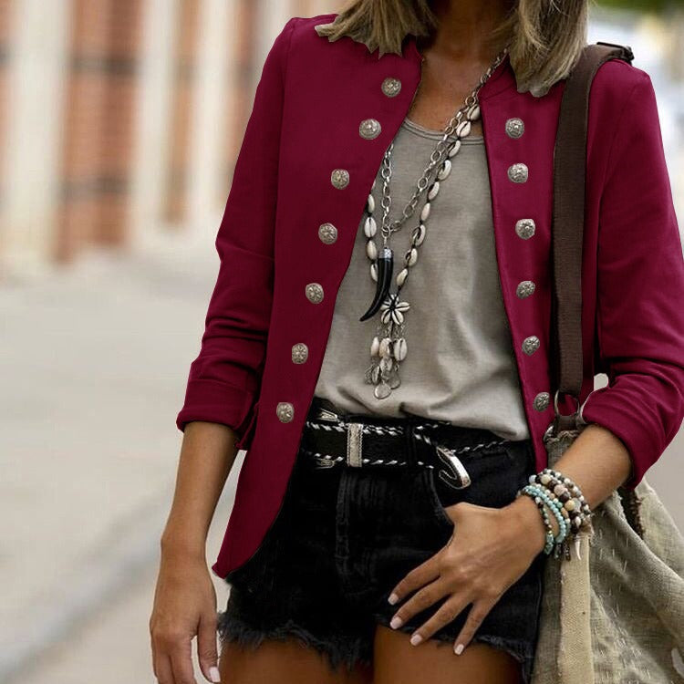 Damen - Maßgeschneiderte Jacke - Strukturierter Webstoff - Elegante Passform für jeden Anlass