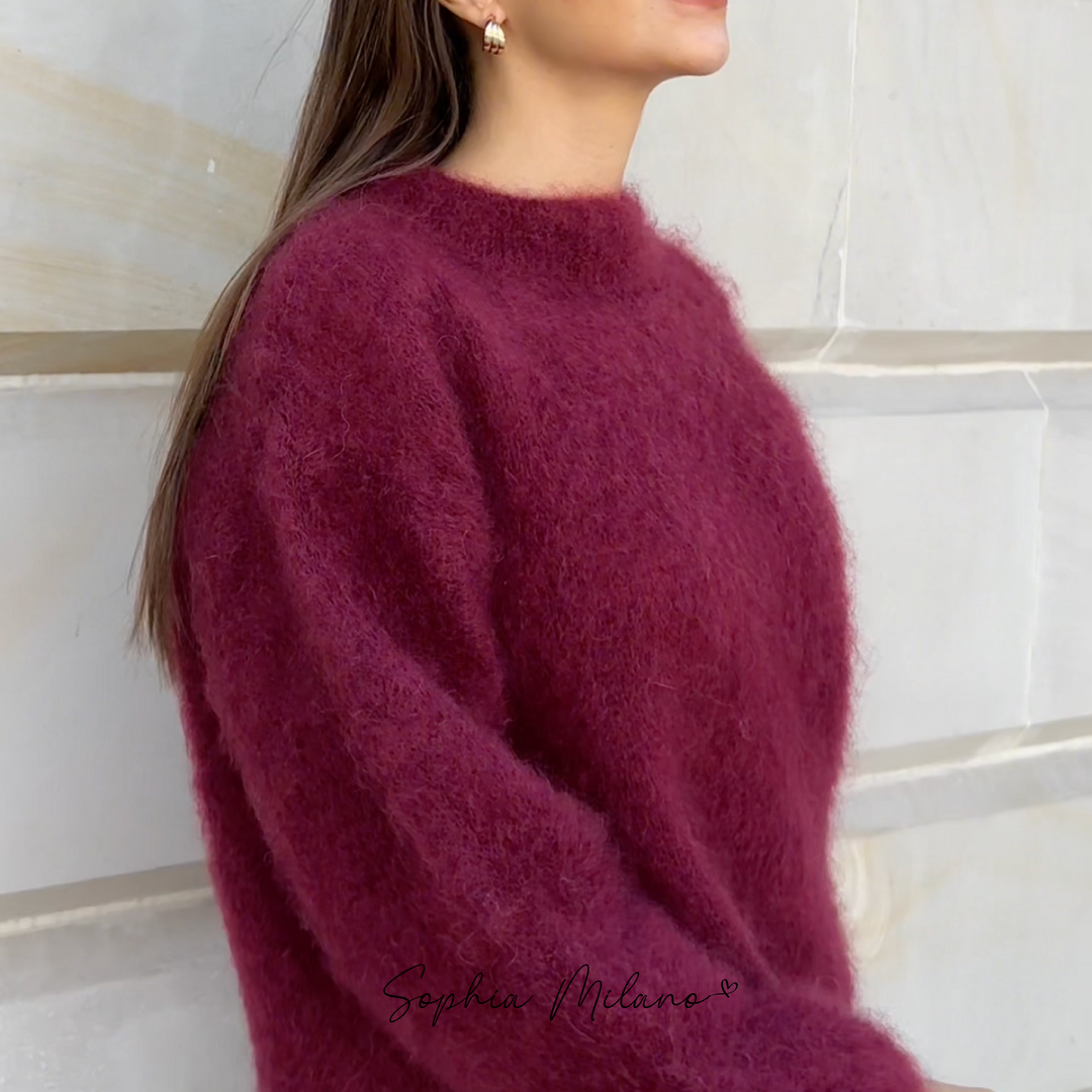Damen - Winter Pullover - Weich & Entspannt - Rundhalsausschnitt für Gemütliche Tage
