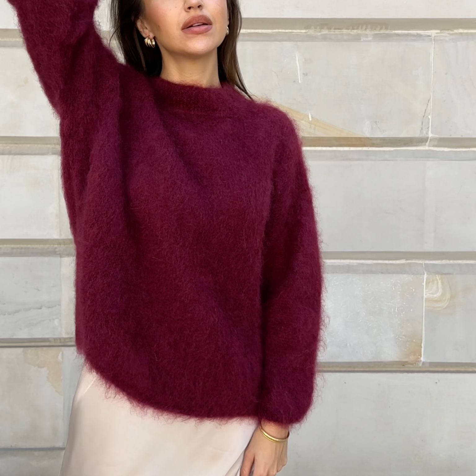 Damen - Winter Pullover - Weich & Entspannt - Rundhalsausschnitt für Gemütliche Tage