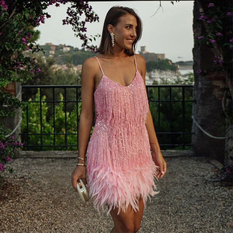 Damen - Cocktailkleid - Pailletten - Elegantes Abendkleid aus hochwertigem Stoff für besondere Anlässe