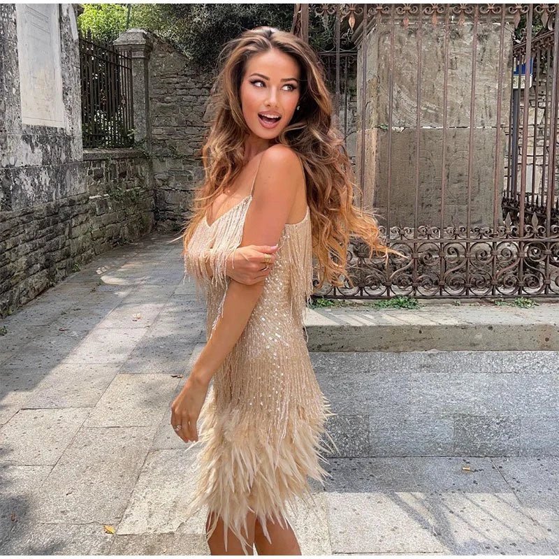 Damen - Cocktailkleid - Pailletten - Elegantes Abendkleid aus hochwertigem Stoff für besondere Anlässe