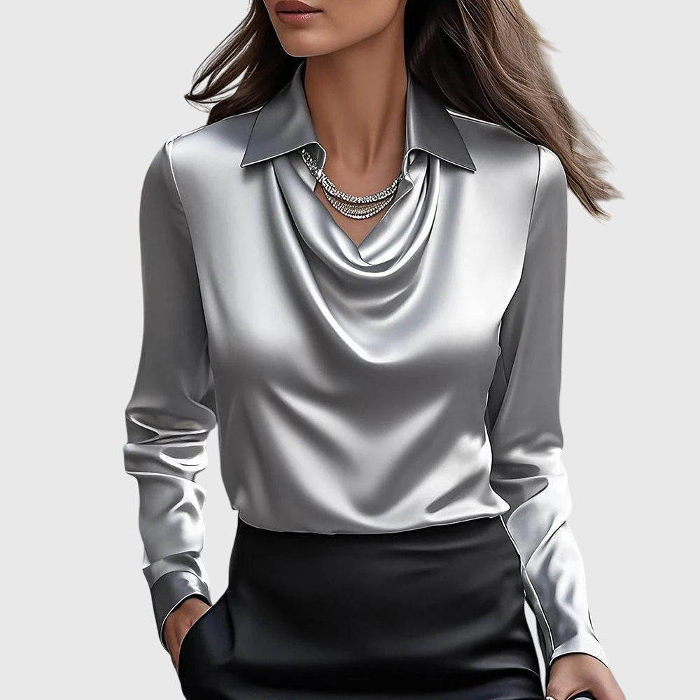 Damen - Elegante Bluse - Leichtes Stoff - Fließendes Design - Stylisches Top für jeden Tag