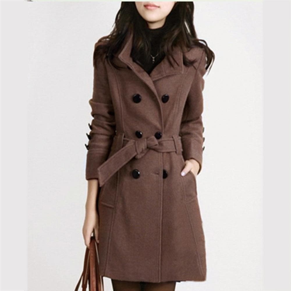 Damen - Stylischer Trenchcoat - Taillengürtel - Eleganter Look für jeden Anlass - Perfekt für die Übergangszeit