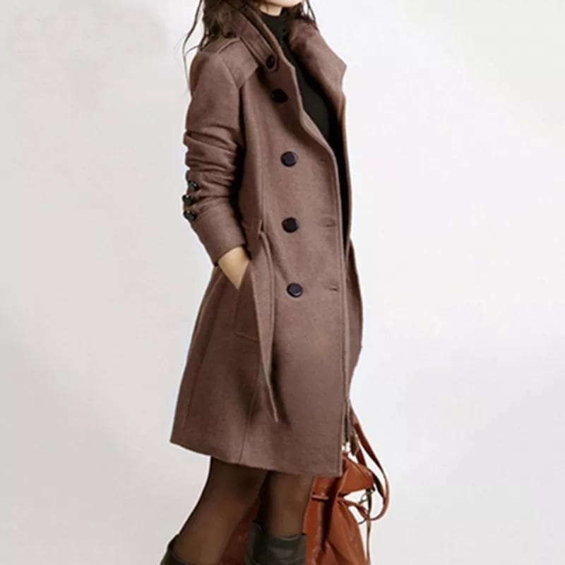 Damen - Stylischer Trenchcoat - Taillengürtel - Eleganter Look für jeden Anlass - Perfekt für die Übergangszeit
