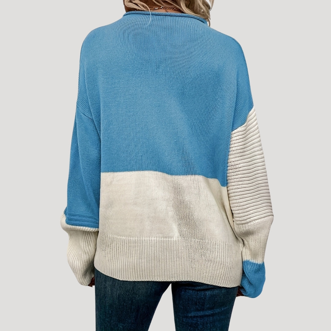 Damen - Übergröße Winterpullover - Gestrickter Stil - Bequeme und Warme Mode für die kalte Jahreszeit