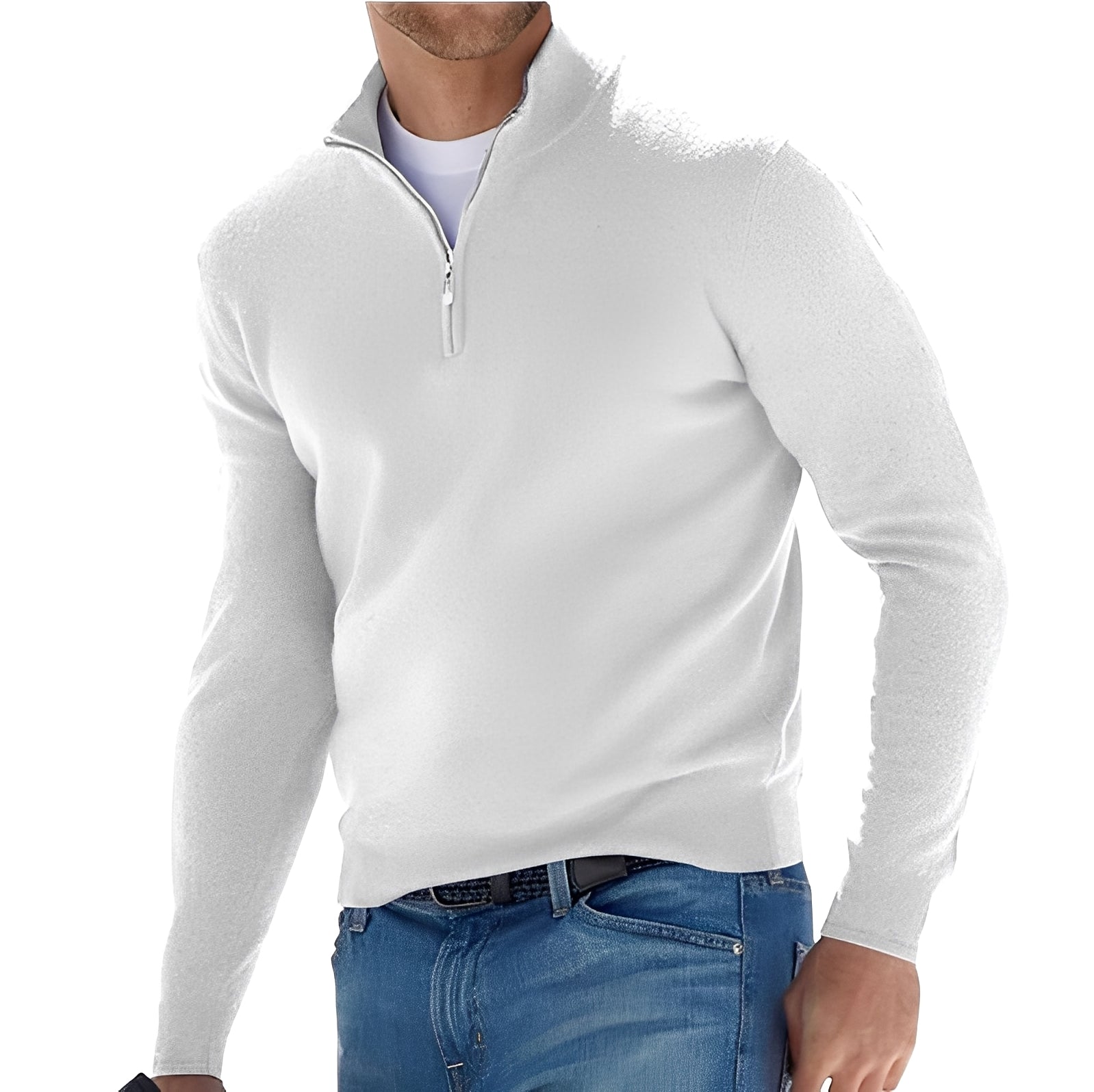 Eliott - Herren-Kaschmirpullover mit Zipper