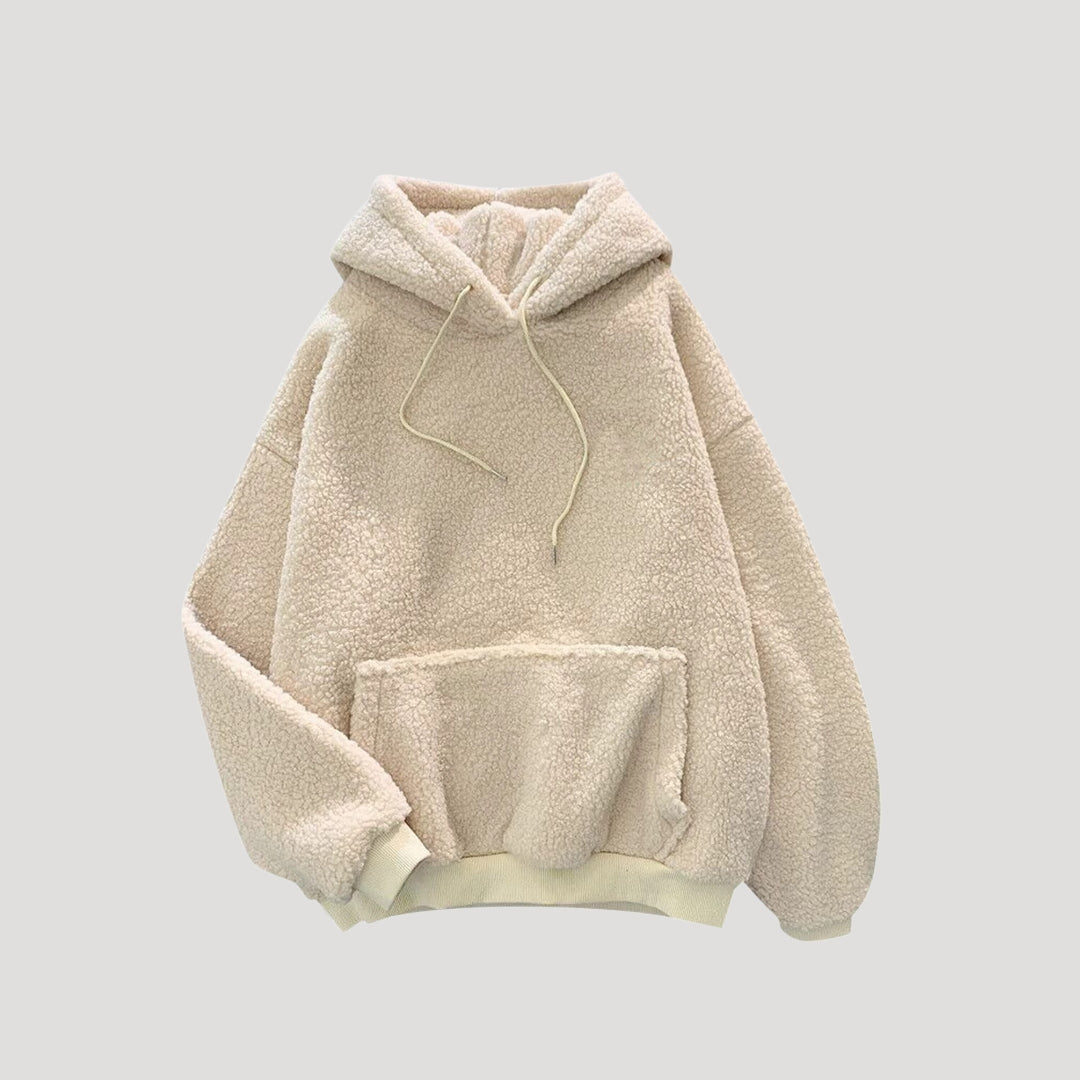 Damen - Winter Hoodie - Sherpa Fleece - Übergröße - Bequemer und warmer Kapuzenpullover für kalte Tage