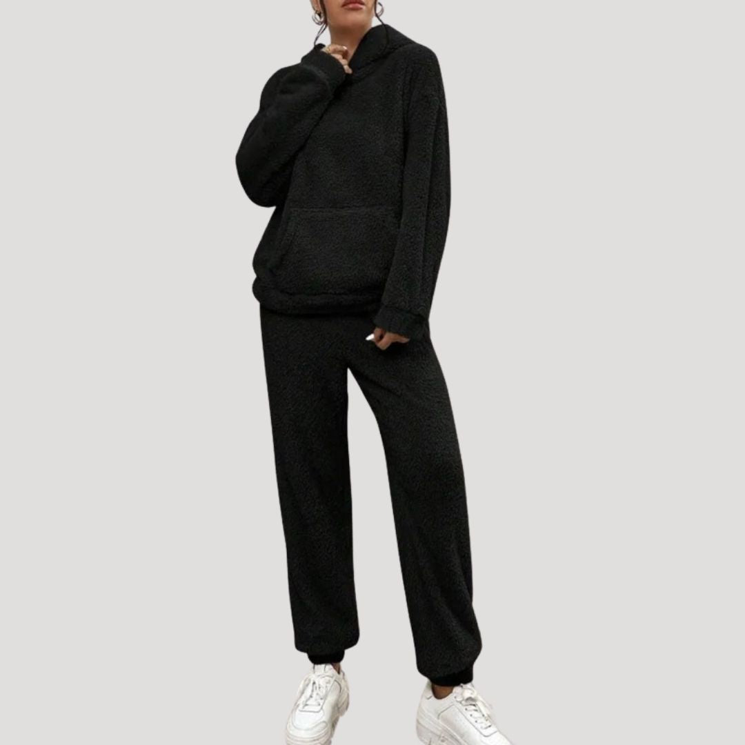 Damen - Loungewear Set - Fleece -Bequem & Warm - Winter Trainingsanzug