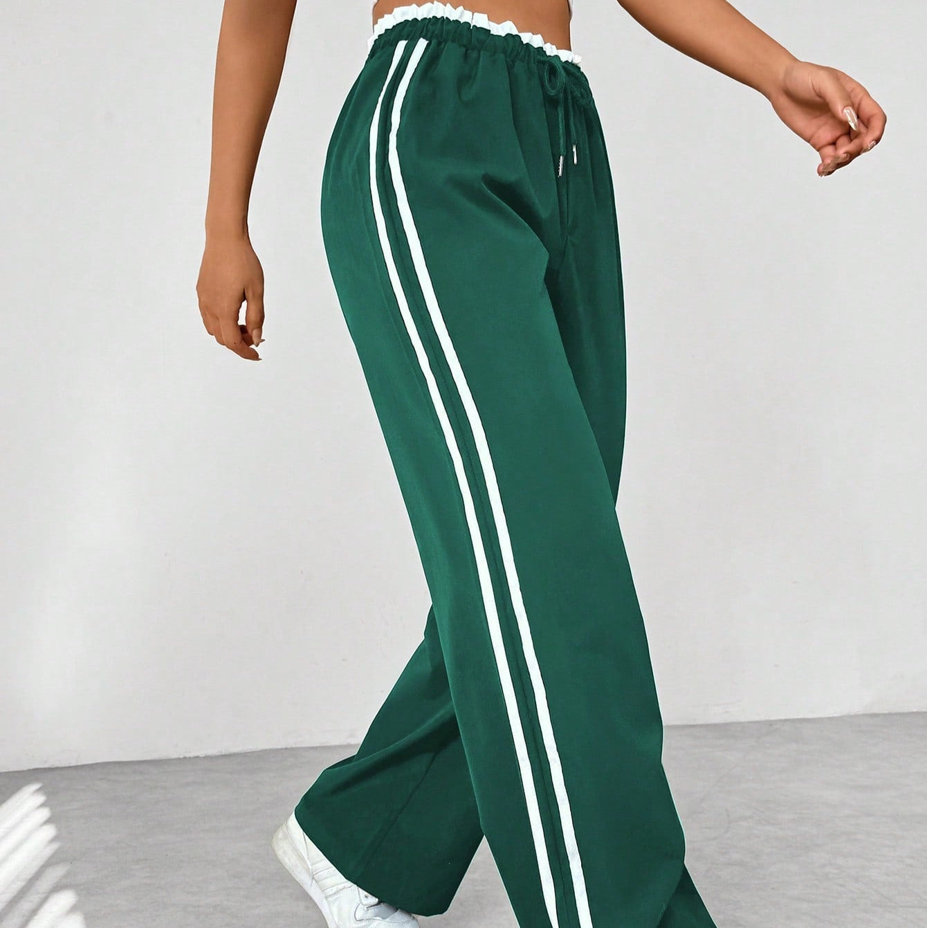 Damen - Hose - Weichem Material - Weit geschnittene - Sportlicher Stil - Bequeme Passform für lässige Mode