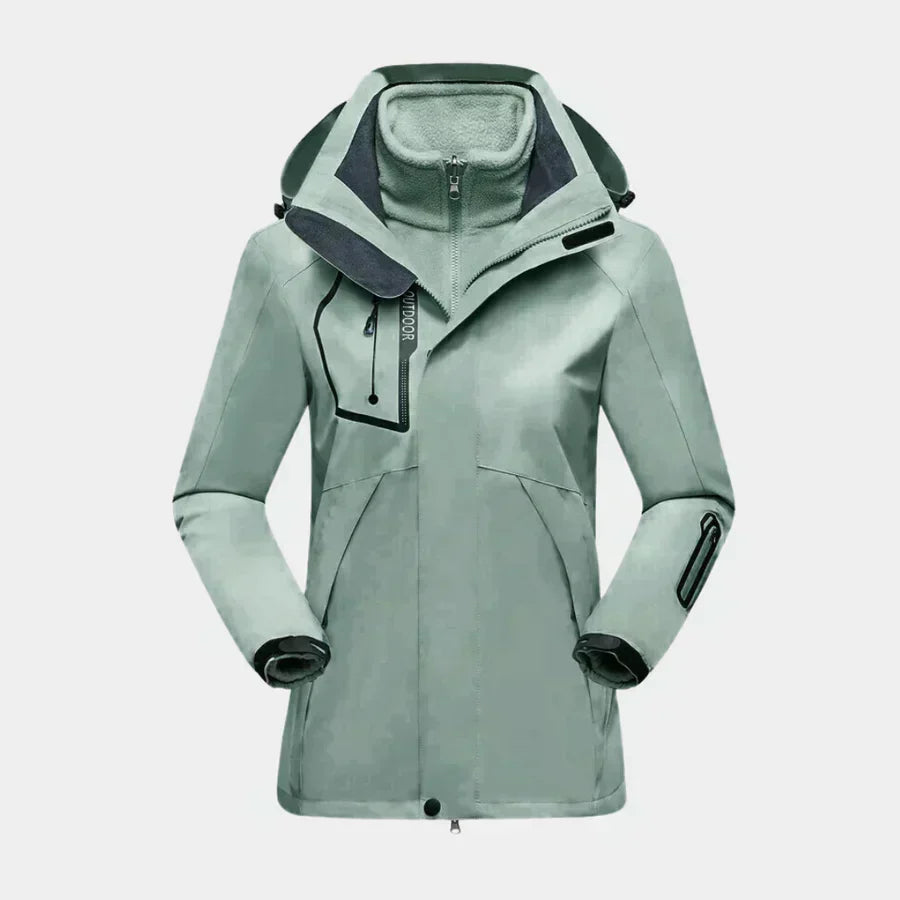 Damen - Langarm-Skijacke - Multifunktional & Wetterfest - Ideal für Outdoor-Aktivitäten