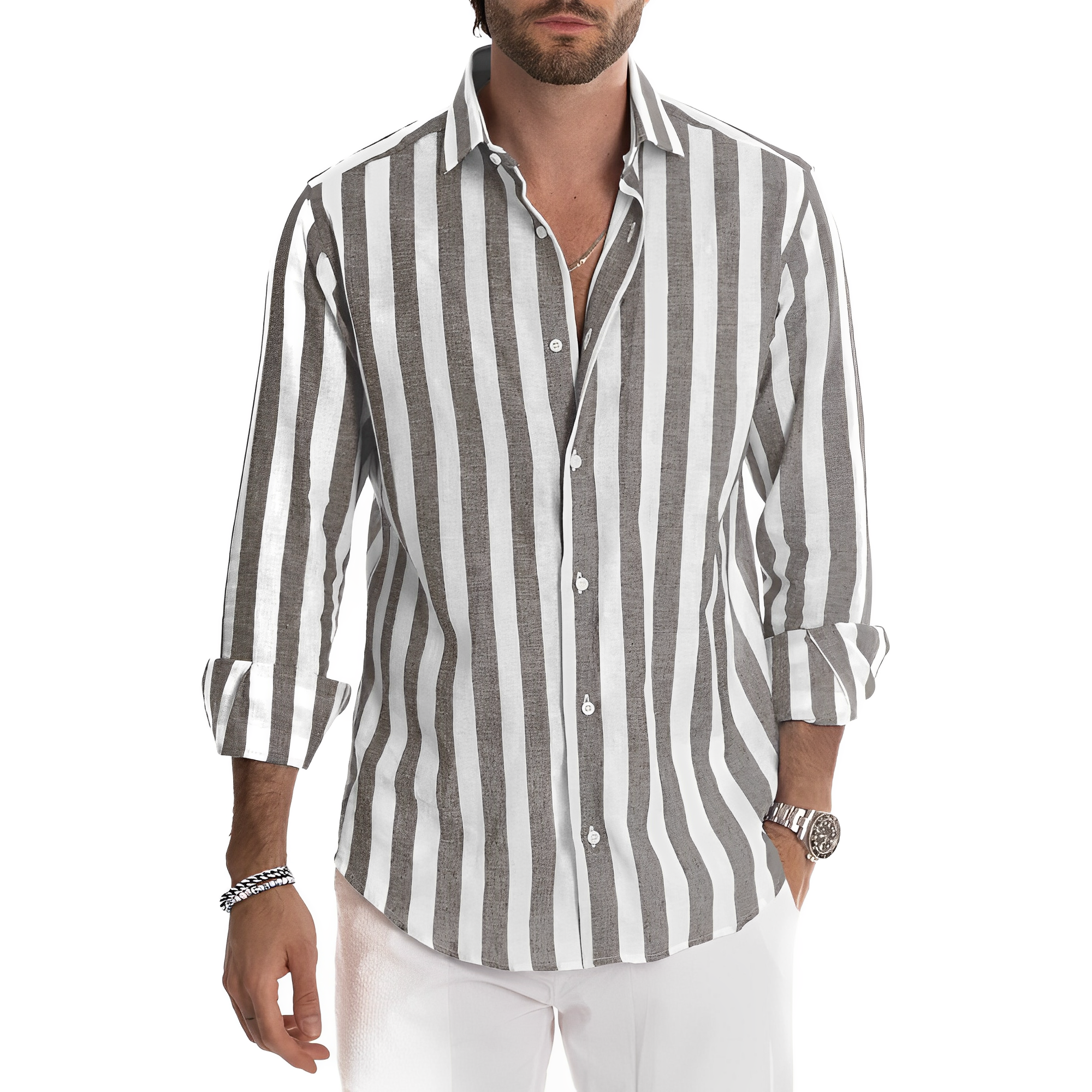 Greyson - Bequemes Sommerhemd mit Streifen für Herren