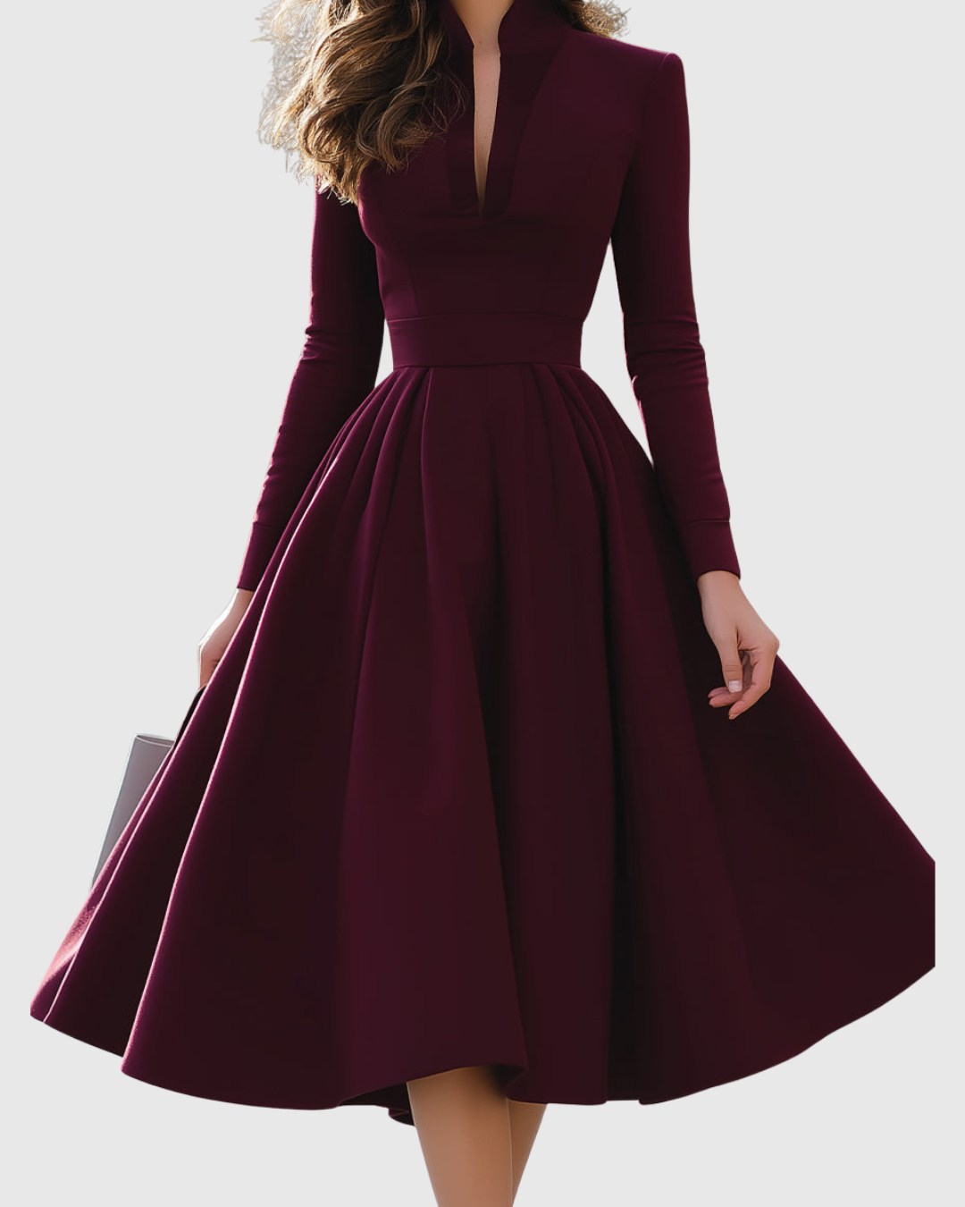 Isabeau – Stilvolles Midi-Kleid mit tailliertem Schnitt