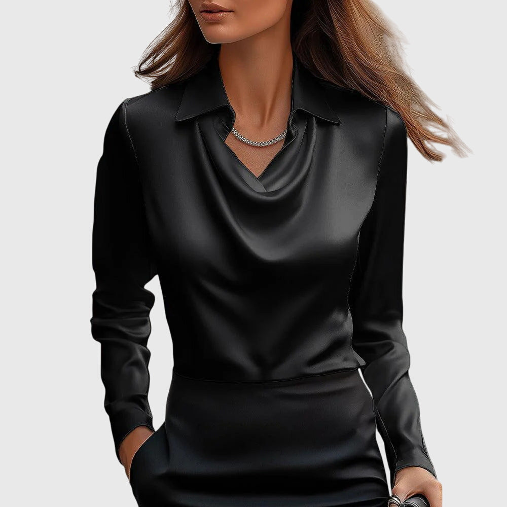 Damen - Elegante Bluse - Leichtes Stoff - Fließendes Design - Stylisches Top für jeden Tag