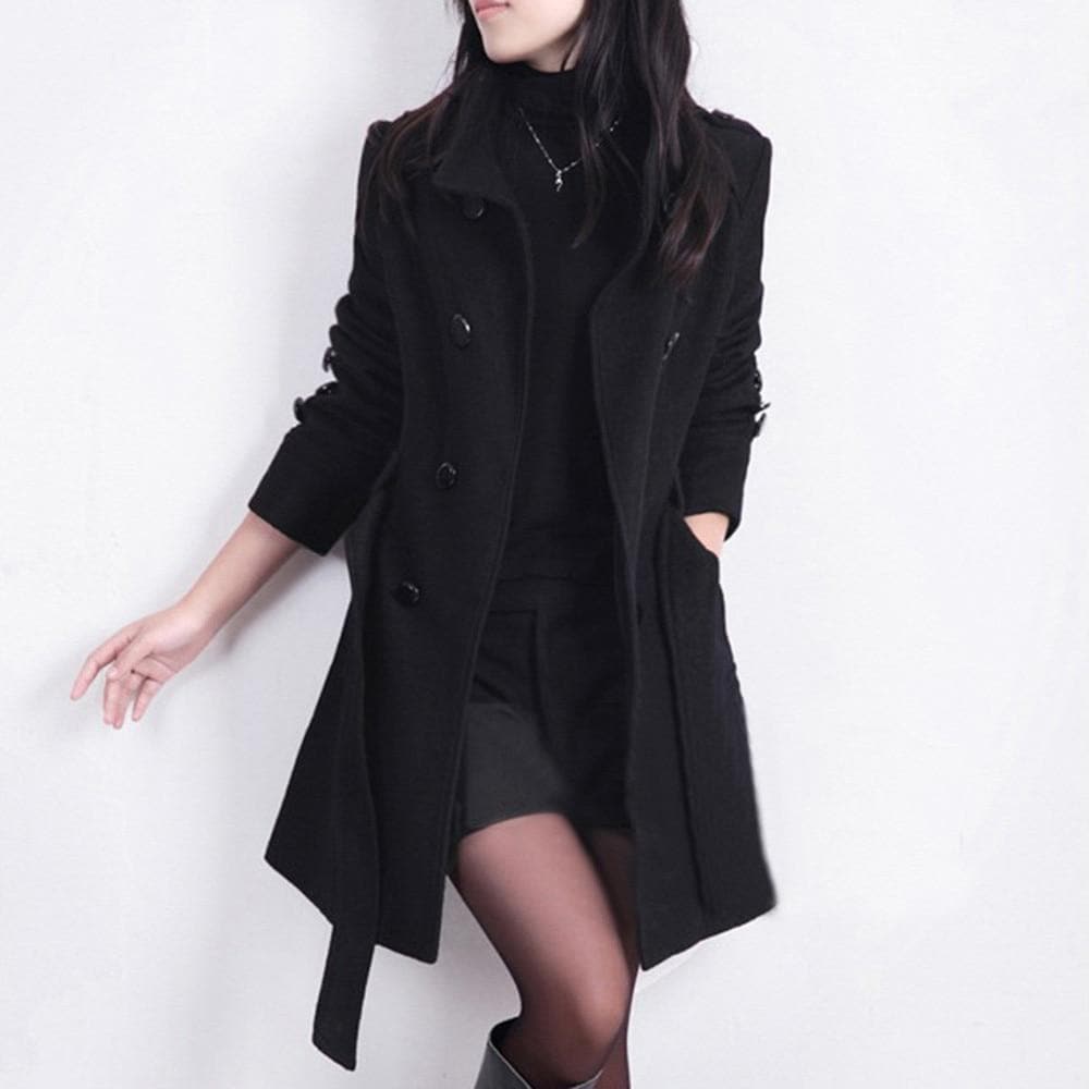 Damen - Stylischer Trenchcoat - Taillengürtel - Eleganter Look für jeden Anlass - Perfekt für die Übergangszeit