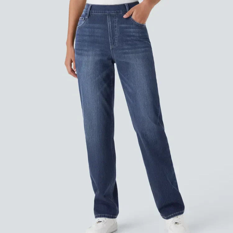 Damen - Elastische Hose - Atmungsaktives Material - Ideal für jeden Anlass