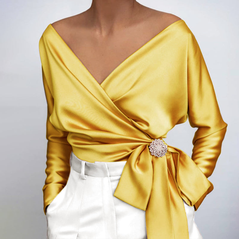 Alayah - Luftige Sommerbluse aus Seide