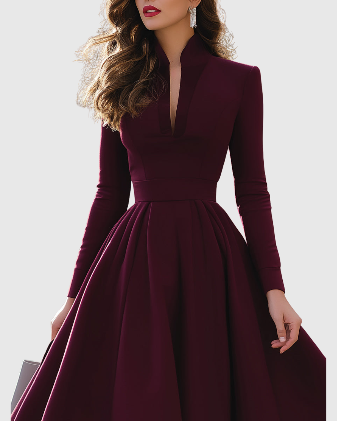 Isabeau – Stilvolles Midi-Kleid mit tailliertem Schnitt