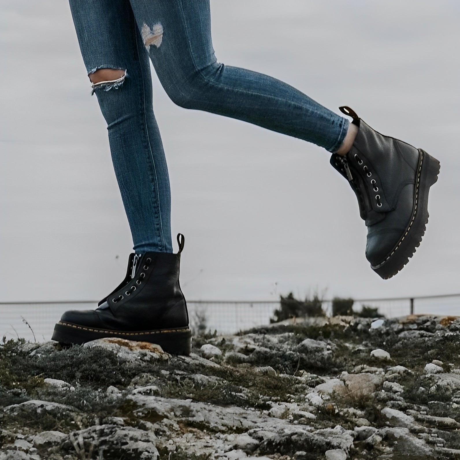 Payton - Bequeme Damenstiefel mit breitem Absatz