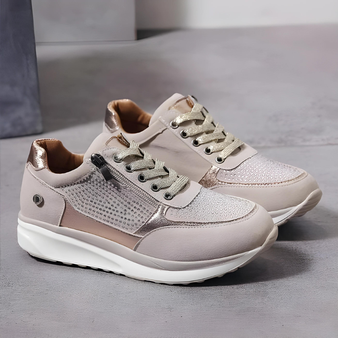 Damen - Bequeme Schuhe - Atmungsaktives Material - Ganztägigen Komfort - Ideal für aktive Outfits