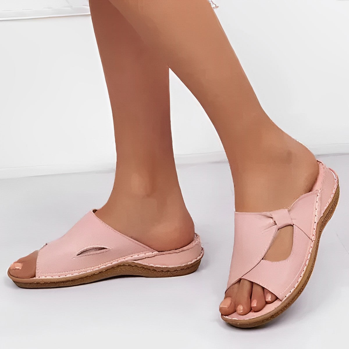 Alfryda - Komfortable Ledersandalen