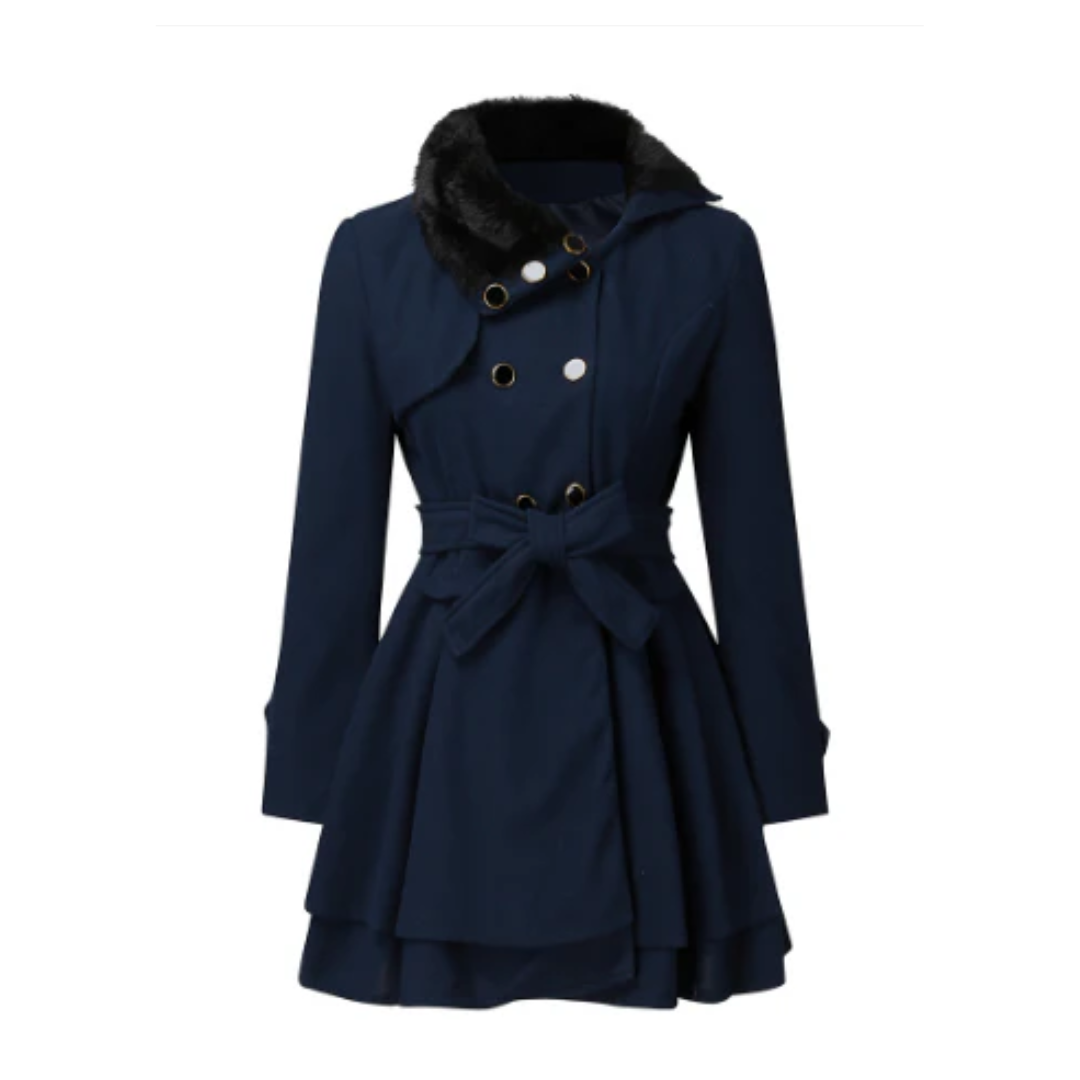 Damen - Stilvoller Trenchcoat mit Gürtel - Eleganter Look für jede Gelegenheit - Trenchcoat