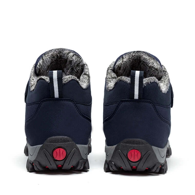 Damen - Pelzgefütterte Stiefeletten - Gebürstetem Material - Rutschfest - Warm und Bequem für den Winter